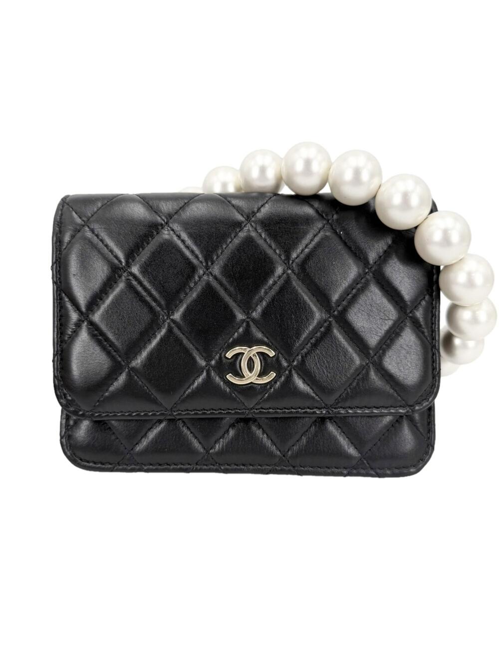 Chanel Pearl Strap Cc Wallet On Chain #343147C28B